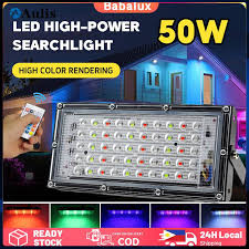 RGB LED Flood Lights 1-Pack | Color Changing Remote Contro