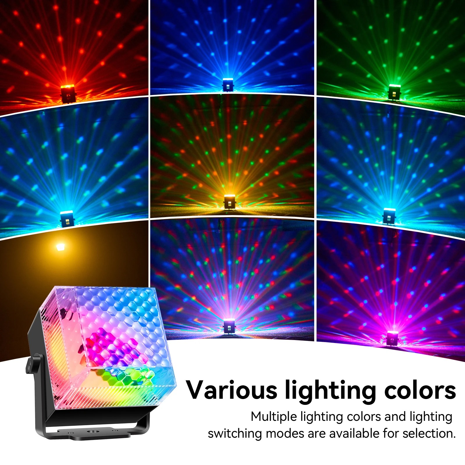 Disco DJ 3-color RGB + Warm White Night Mode Timer Remote Control for Bedroom Party and Sleep Aid Voice Control LED Night Light