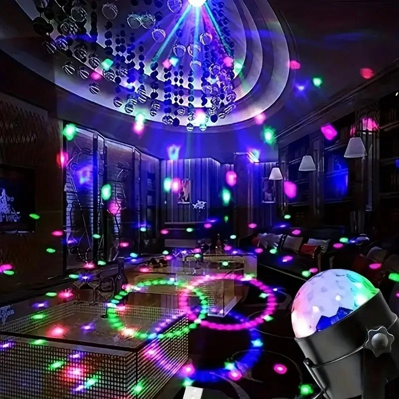 USB Colorful Disco Ball Light: Magic Ball Projector Light, Suitable for Festival Decoration - Ideal for Birthday Parties, Christ