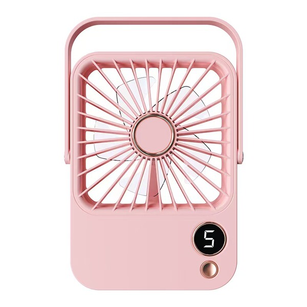 Desktop Fan Rechargeable Student Dormitory Bedroom Bedside Mini Portable Digital Display Silent Outdoor Low Power Portable