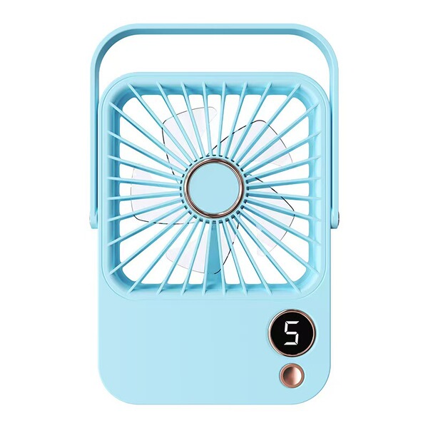 Desktop Fan Rechargeable Student Dormitory Bedroom Bedside Mini Portable Digital Display Silent Outdoor Low Power Portable