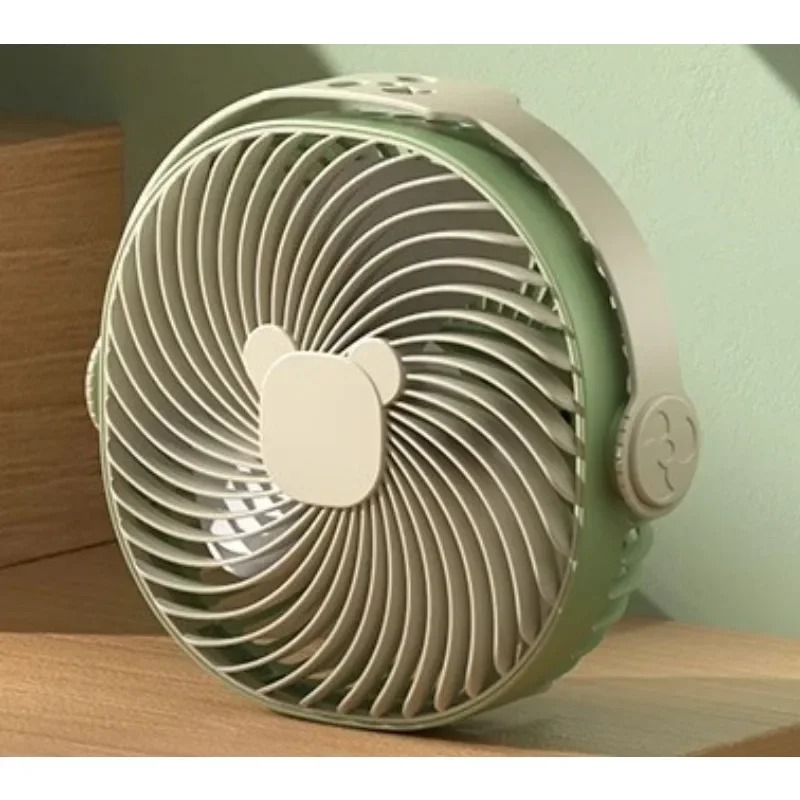 Multifunctional dormitory camping ceiling Office desktop fan Charging small Silent large wind Household table