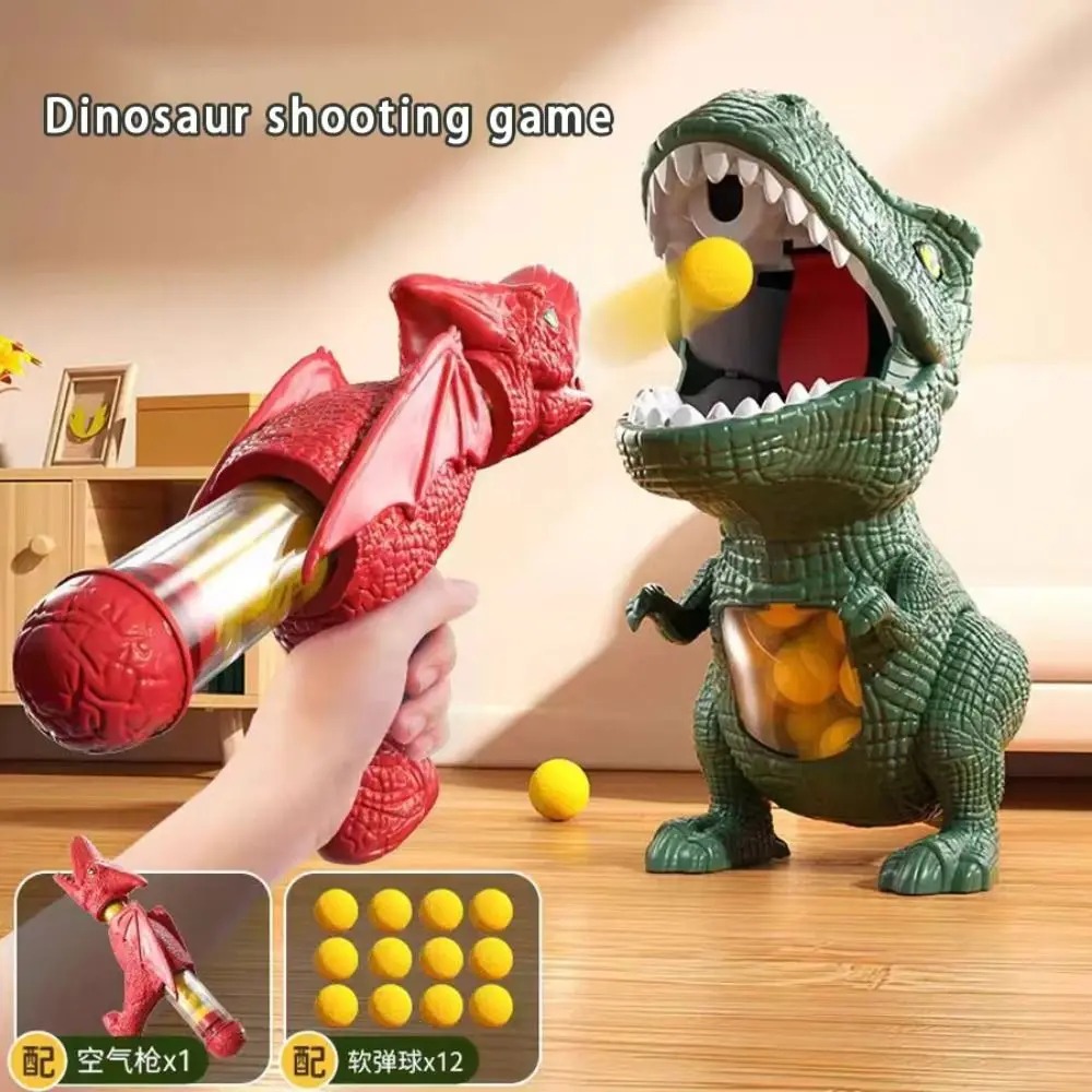 Soft Ball Design Dinosaur Launch Ejector Pneumatic Mechanism Ball Launch Soft Ball Ejector Competition Feature