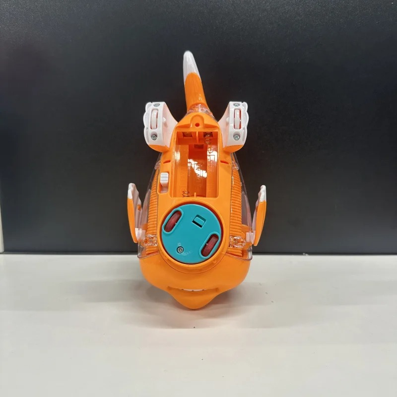 Colorful Transparent Gear Fish，Electric Universal Fun Toy（Does not include batteries），Gear Transmission Mechanism，Dazzling Light