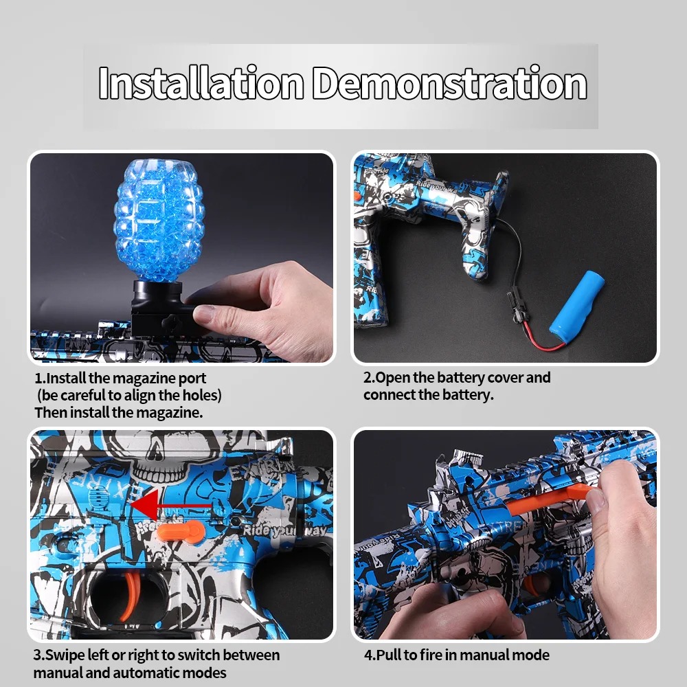 The Ak47 Boy Toy Gun Game Eat Electric Boy Continuous Release Doodle Is The Same Chicken Soft Bullet Paintball Gun