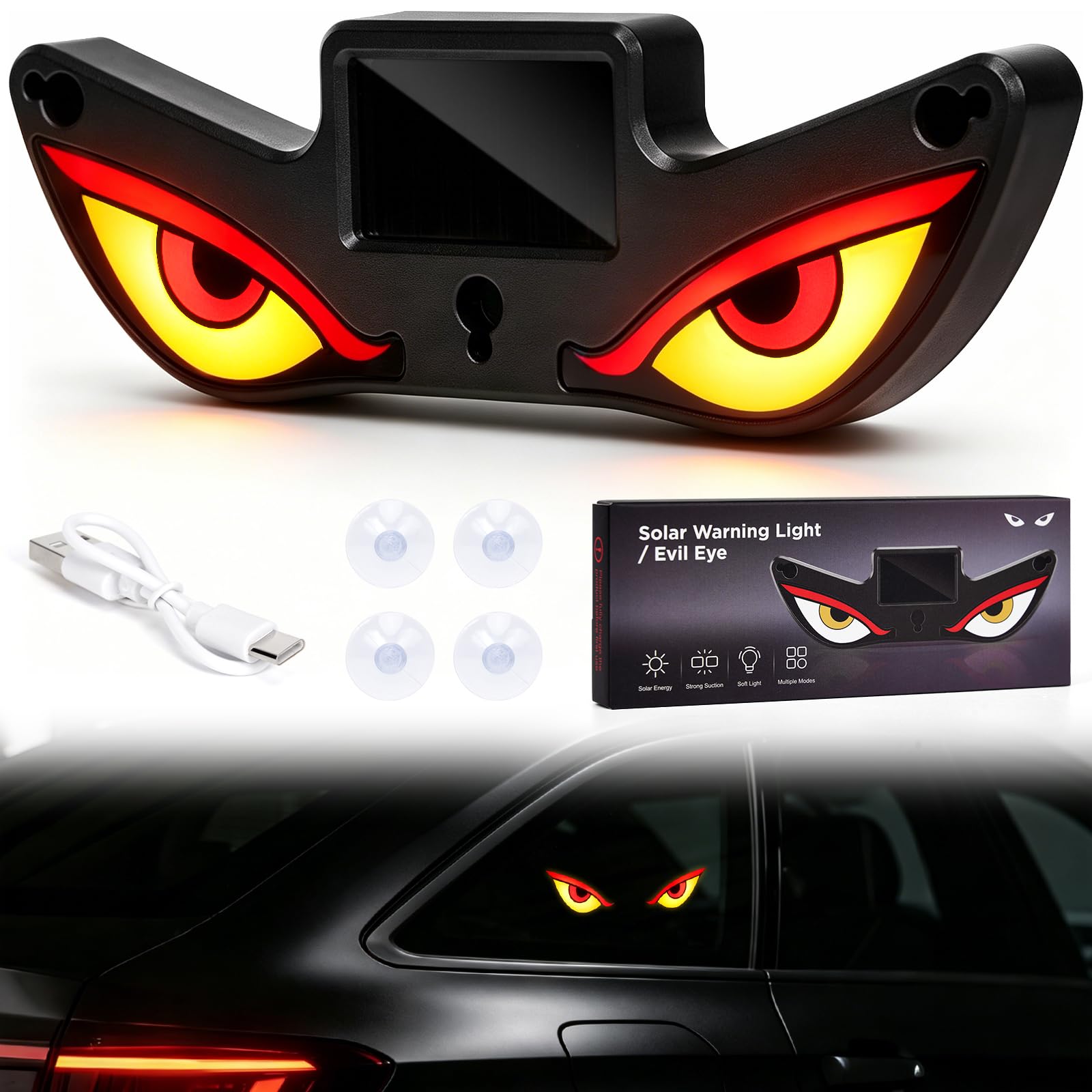 Solar Warning Light – 2 in 1 combo,